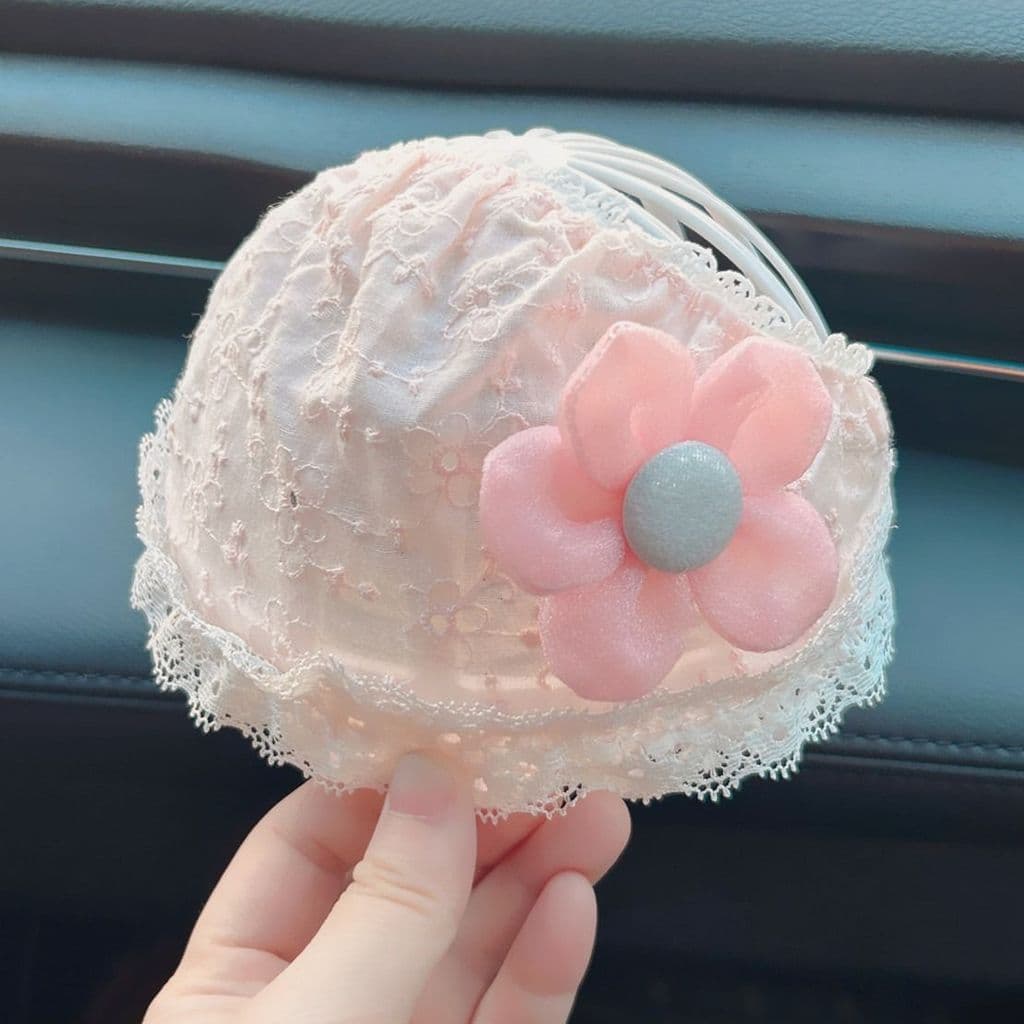 Chapéu para bebê recém-nascido, chapéu de proteção para cabeça de menina com renda