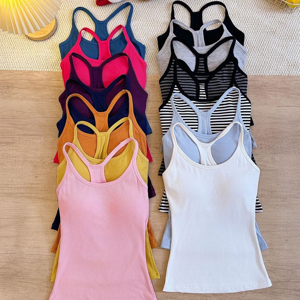 Dopamina quente menina em forma de I camisola feminina roupa interior exterior verão estilo integrado halter pescoço hal