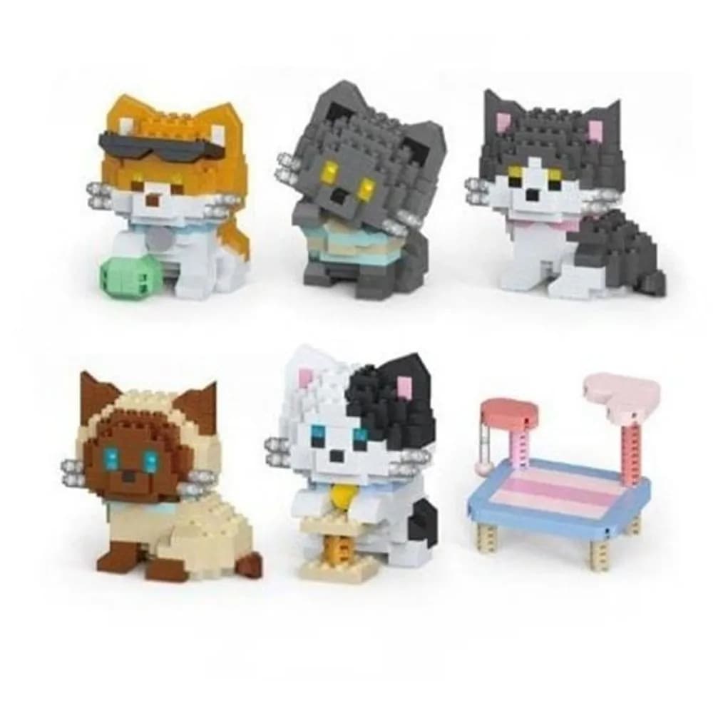 Brinquedo para Montar Bricko Pet Lovers Cat