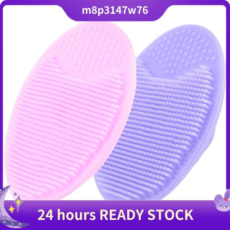 2 Pçs Spa Silicone Beleza Lavagem Almofada Pele Esfrega De Limpeza Rosto Esfoliante Escova Ferramenta