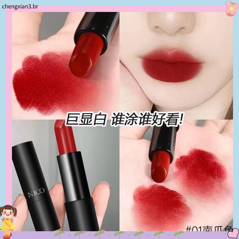 Xiaoyu Begonia NICO Batom Hidratante À Prova D 'Água Brilho Labial Não É Fácil de Desbotar Não É Fácil de Colar Copo Fos
