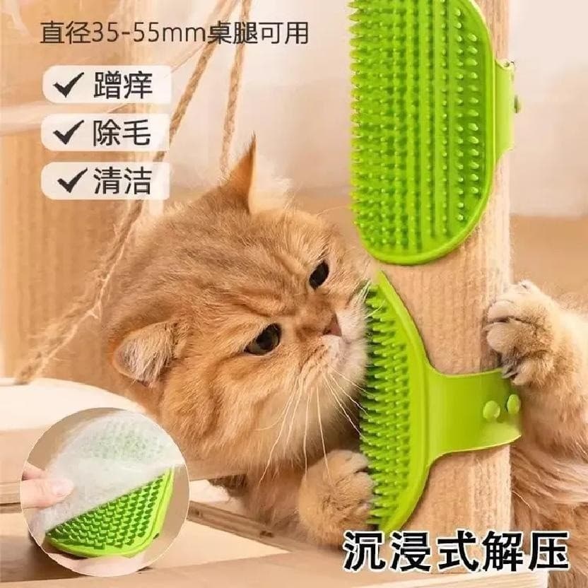 Suprimentos para animais de estimação esfregando gato arranhando placa gato borracha coçar dispositivo borracha coçar al