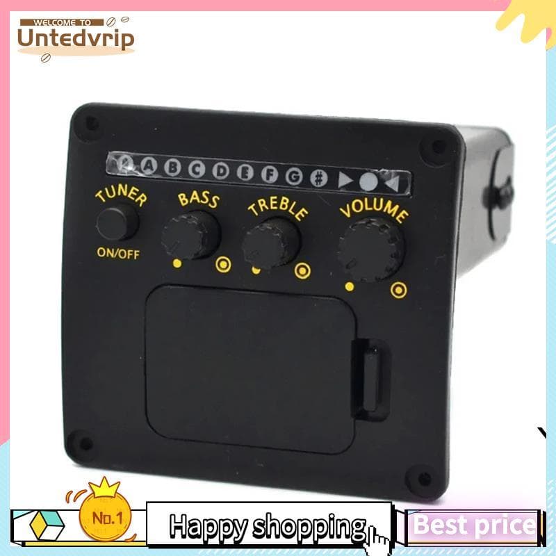 Profissional Guitarra Acústica Pré-Amplificador EQ Sintonizador Captador Captadores De Piezo Equalizador Acessório