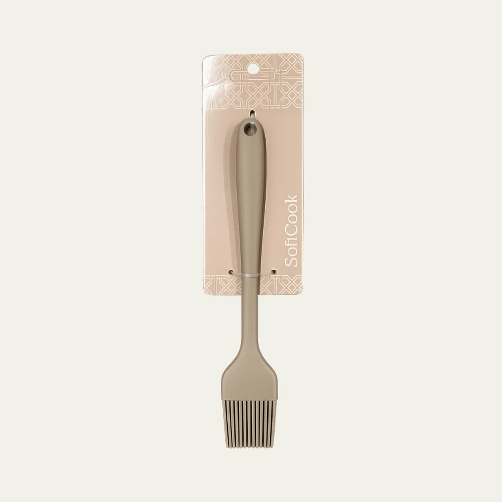 Utensílio de Cozinha Pincel Culinário Silicone Bege - Doremi Casa e Decor