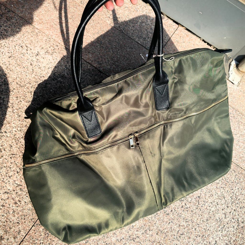 Bolsa de viagem europeia americana grande bolsa simples High-End mensageiro de um ombro bolsa de pano Oxford de grande c