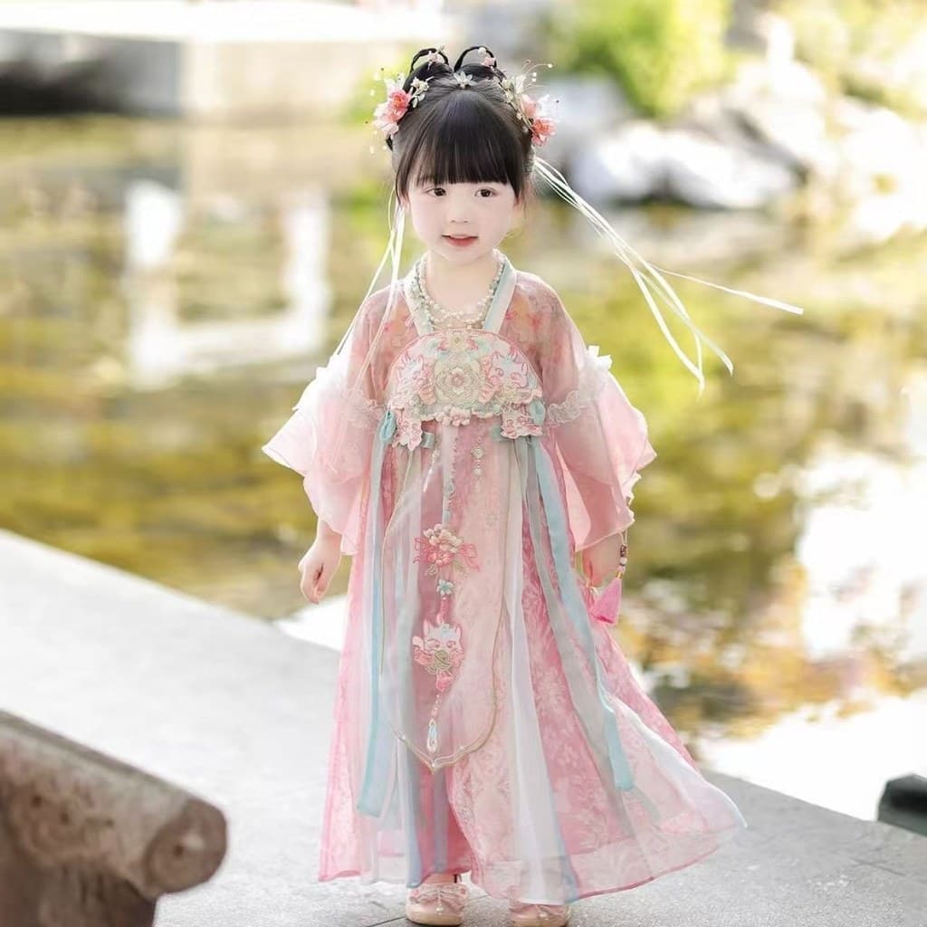 Hanfu meninas 2026 estilos crianças estilo chinês estilo fada elegante vestido de princesa meninas estilo antigo