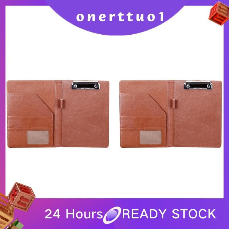 2X A5 Saco De Documentos Pasta De Arquivo Prancheta Material Escolar Financeiro De Negócios (Marrom)