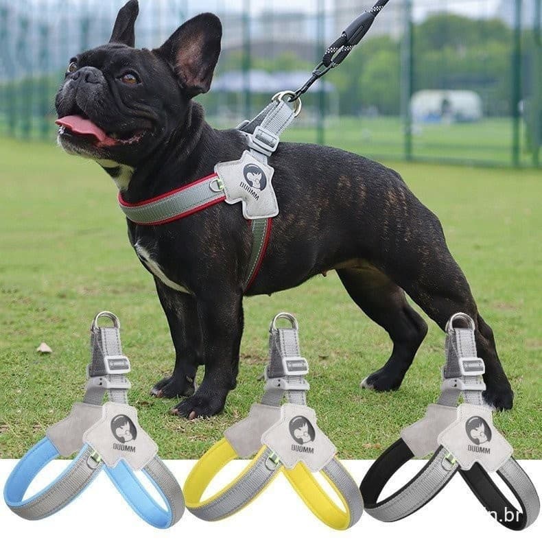 Coleira Peitoral Para Cães De Estimação Estilo Sela Cinta Peitoral Cachorro Pequenos E Médios