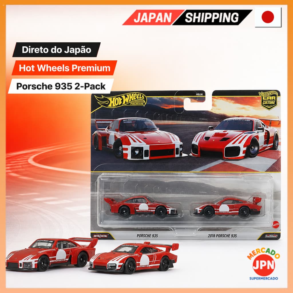 Hot Wheels Premium 2-Pack Porsche 935 / 2018 Porsche 935 Carrinho Miniatura para A Direct from JAPAN