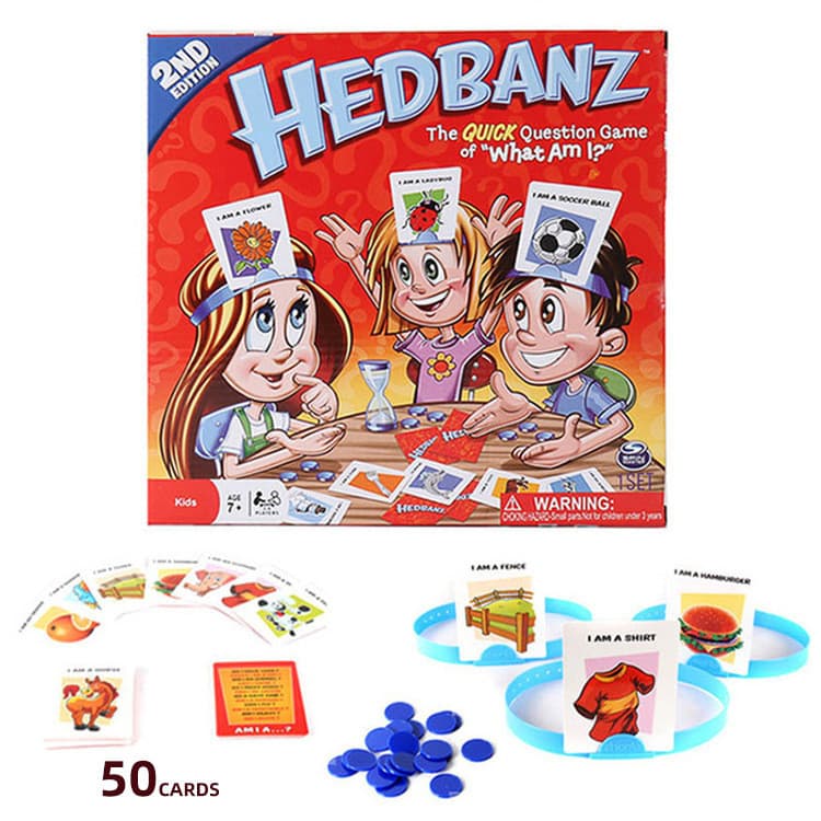 2026 Novo estilo Adivinhe quem eu sou jogo de tabuleiro O que sou IHedbanz jogo Grupo Construir jogo de tabuleiro de car