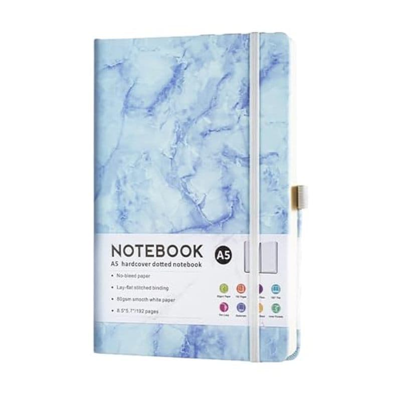A5 Strap Business Notebook Home Personalidade Fresca E Requintada-A5/Azul