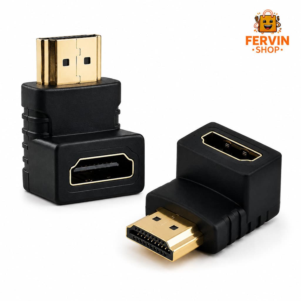 ADAPTADORES DE HDMI MODELO L MACHO X FEMEA  90 GRAUS 1.4 PARA TV DE PAREDE PROJETOR