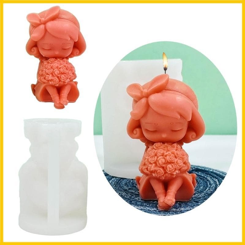 Moldes Silicone Para Meninas Fundição Resina