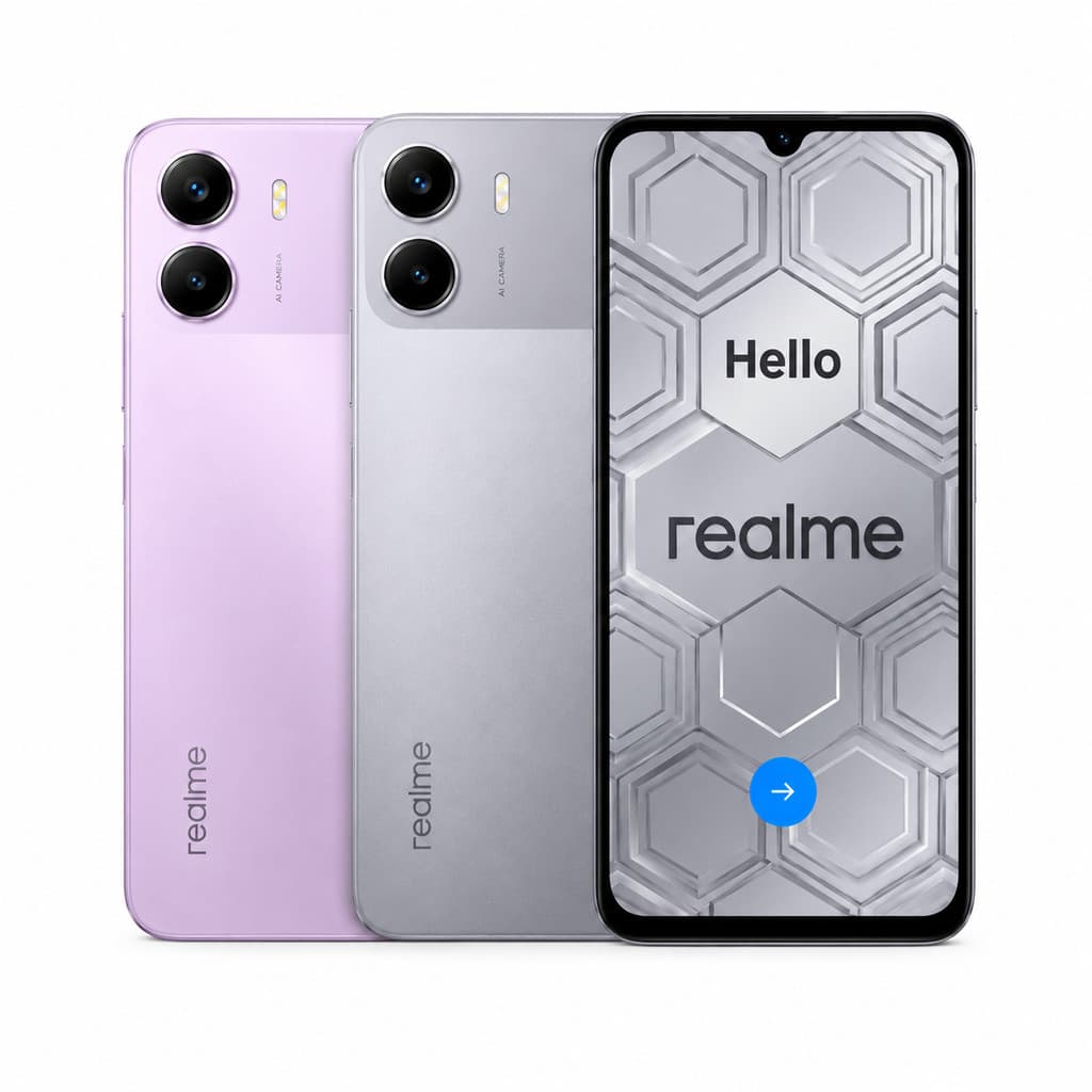 Realme P4 Lite 4G Versão Global 128GB ou 256GB 4GB RAM Bateria 6600mAh
