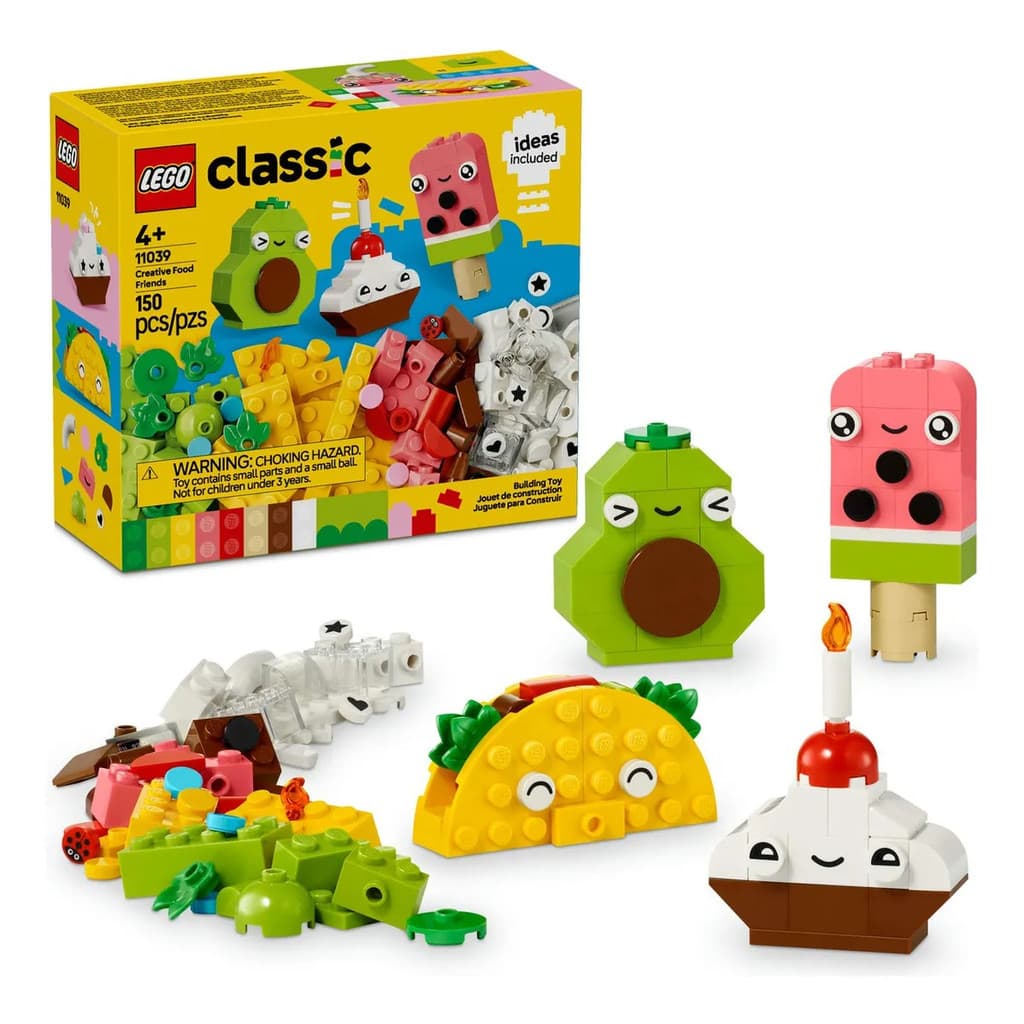 Lego Classic 11039 Amigos Criativos da Comida 150 Pçs