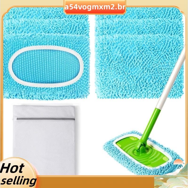 Capas De Reposição E Esfregão-Pacote De 10 Panos De Chão De Chenille Para-11.5 X 26 cm Almofadas Microfibra Laváveis