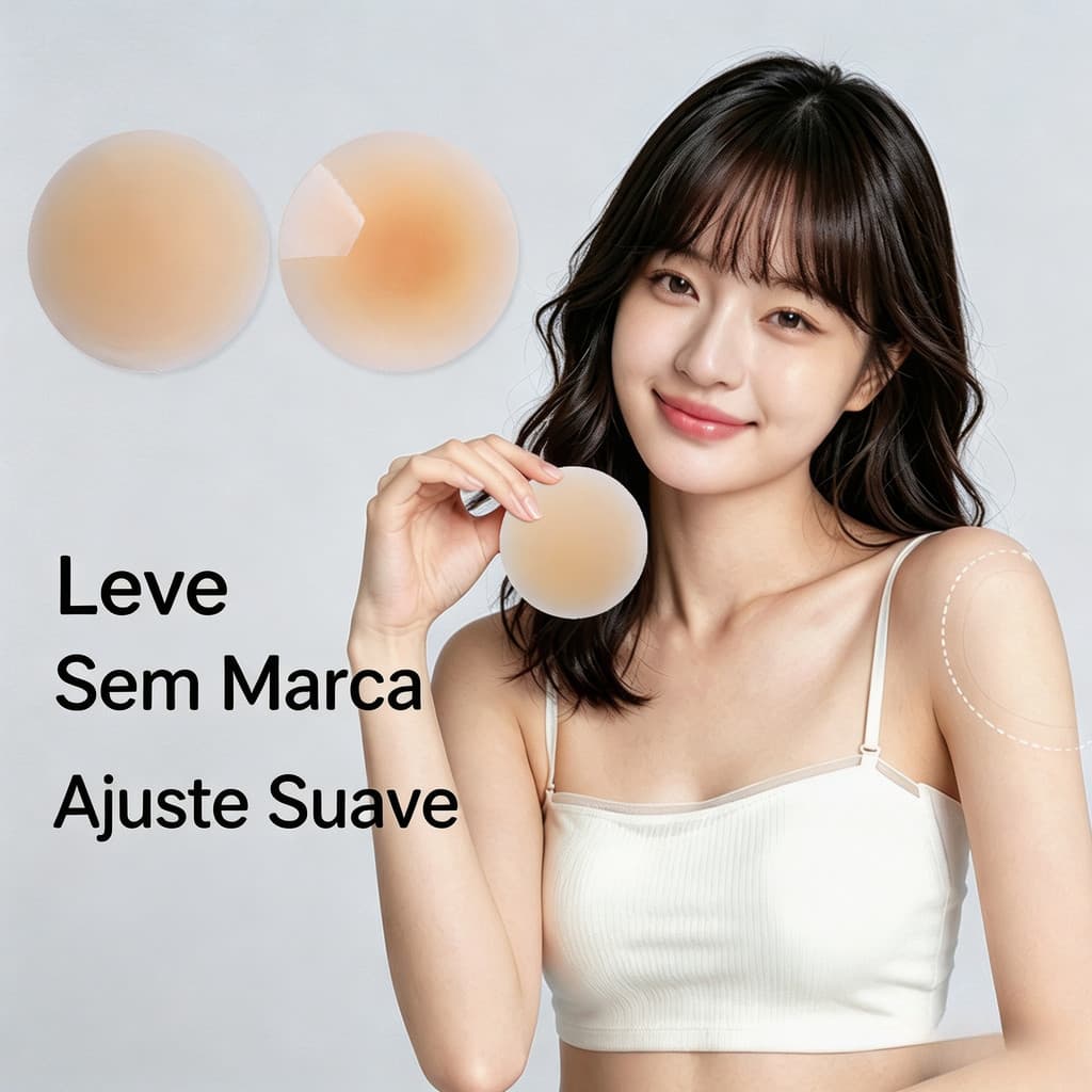 Protetores De Peito De silicone Invisíveis E Ultrafinos , À Prova De Suor , Autoadesivos , Sem Costura , Reutilizáveis ,