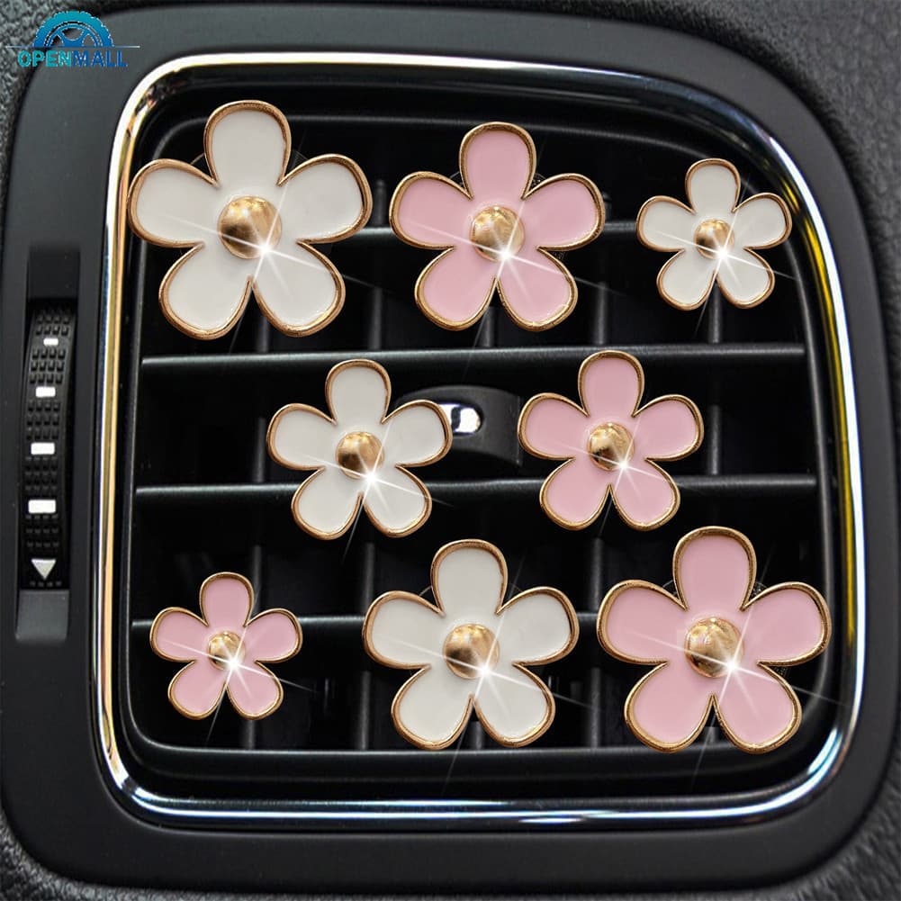 RE Conjunto de 4 Peças de Clipe de Perfume para Saída de Ar do Carro, Aromatizador de Ar, Fragrância para Ar Condicionad