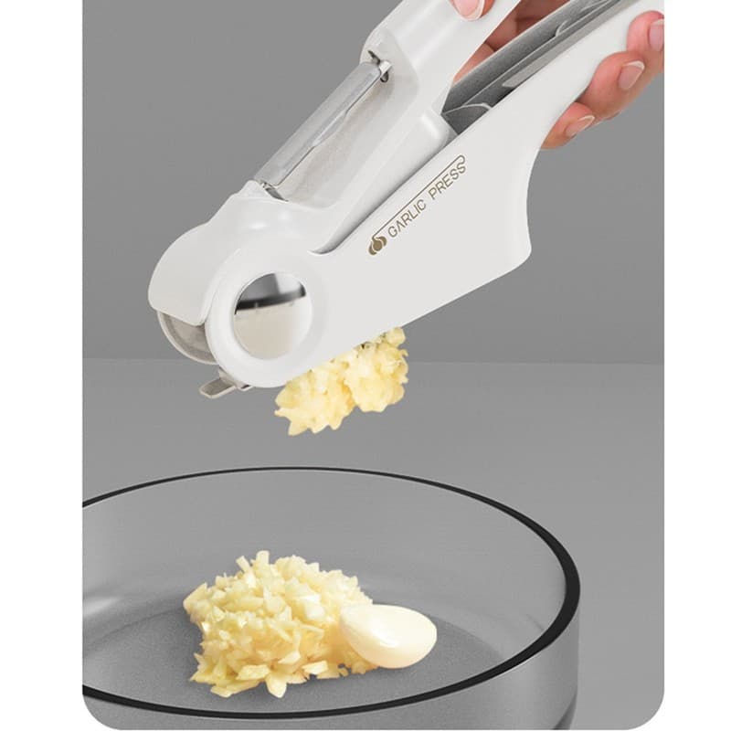1 PCS Prensa De Alho Branco 4 Em 1 Cortador Para Festa De Cozinha Ao Ar Livre