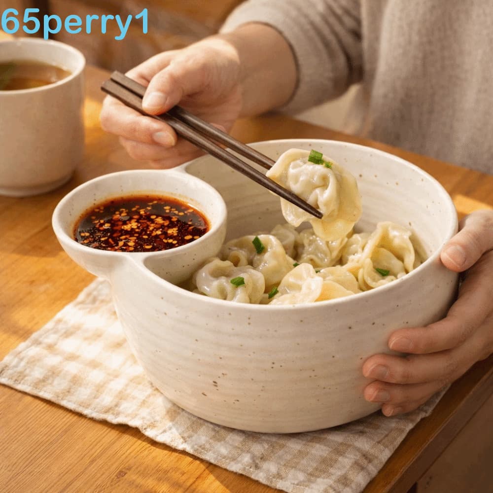 PERRY1 Tigela Com Compartimento De Cerâmica , Salada De Frutas Estilo Japonês De Grande Capacidade , De Batatas Fritas D