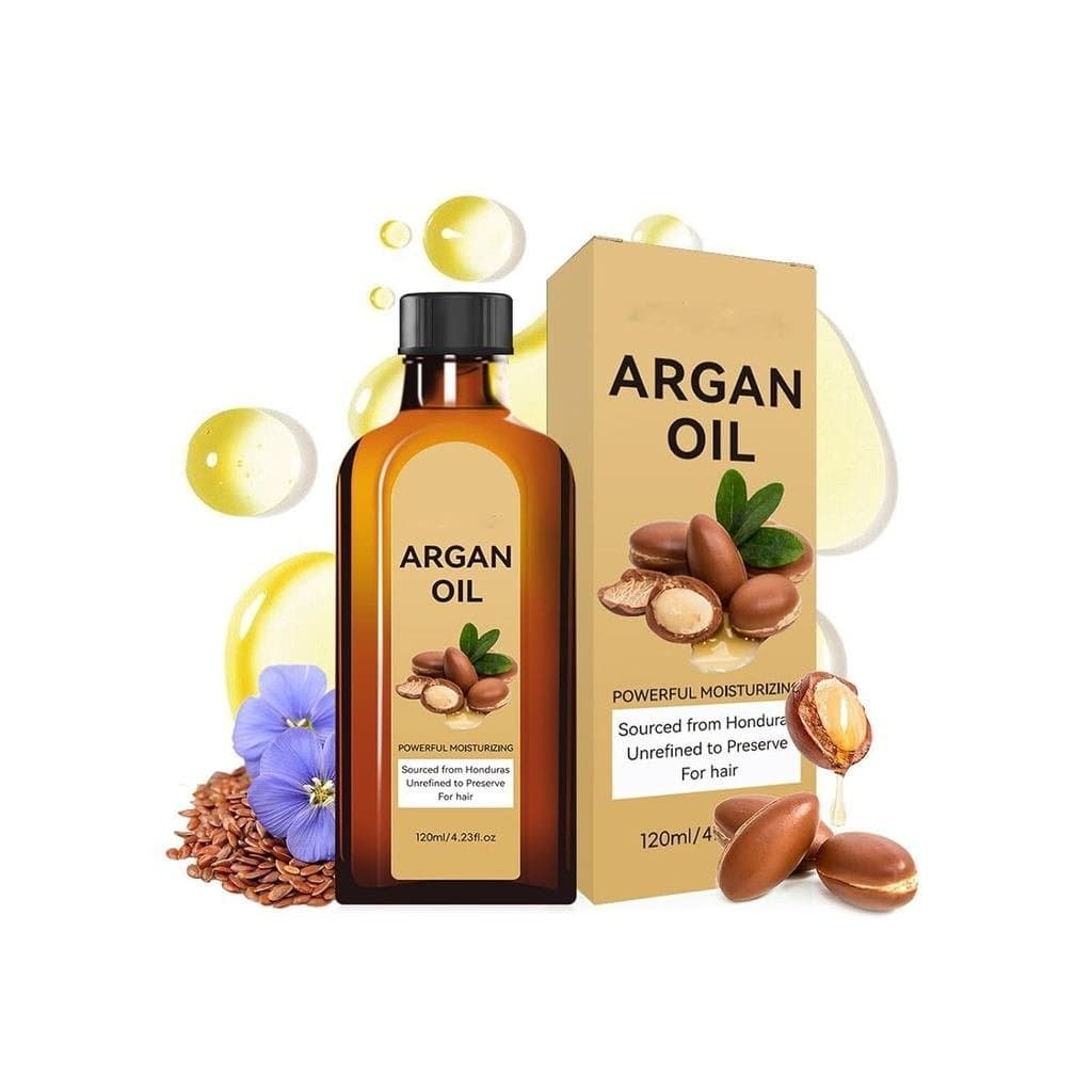Tratamento Capilar com Óleo de Argan, Óleo Capilar de Argan para Cabelos Secos e Danificados, Condicionador Profundo Hid