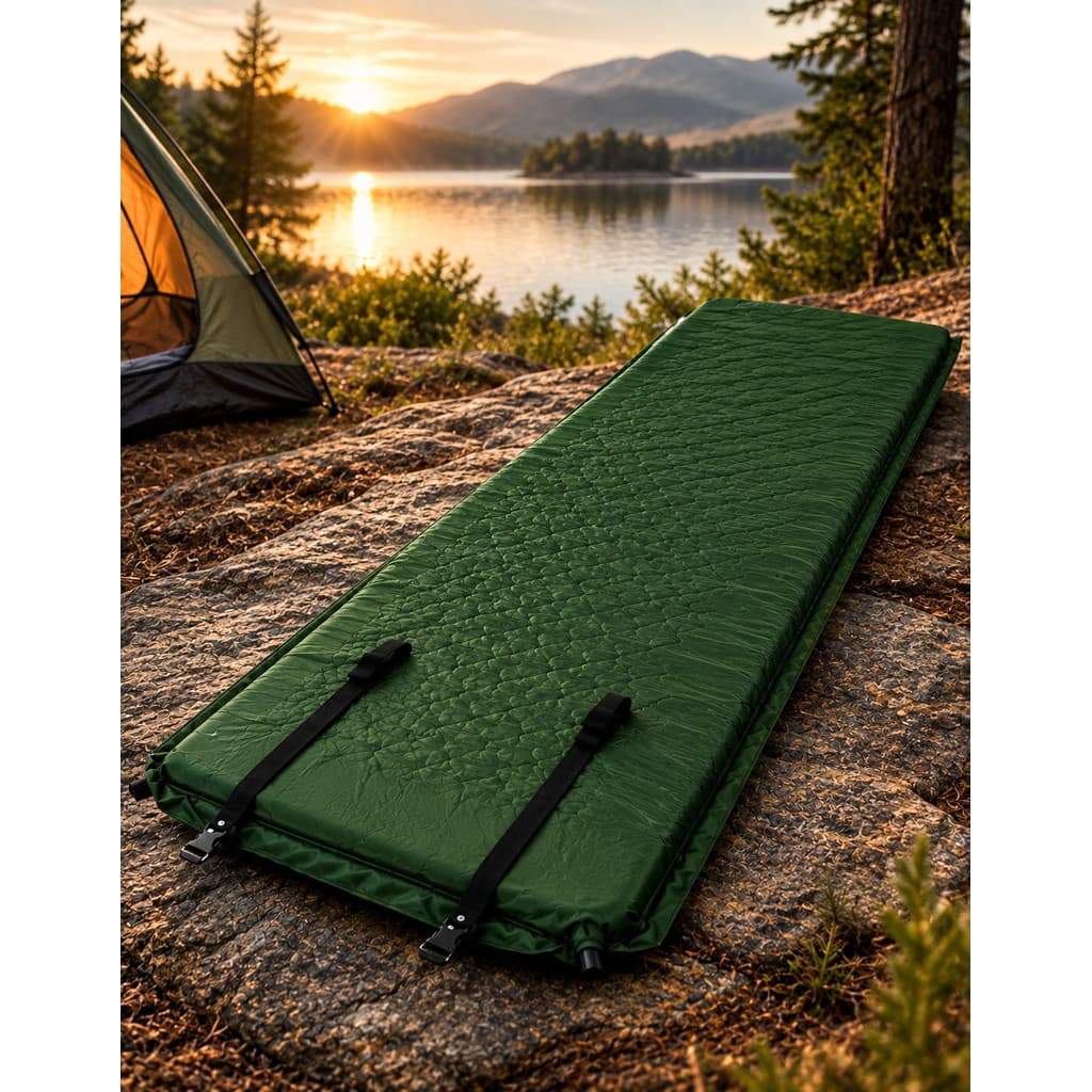 Colchonete Camping Auto Inflável Guepardo Isolante Térmico  Sleeping Pad Compacto Acampamento Trilha Viagem Barraca