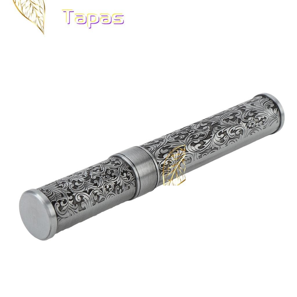 Tubo De Metal Menina , Recipiente De Armazenamento De Prata Com Vedação Hermética , Caixa Padrão Gravado Portátil
