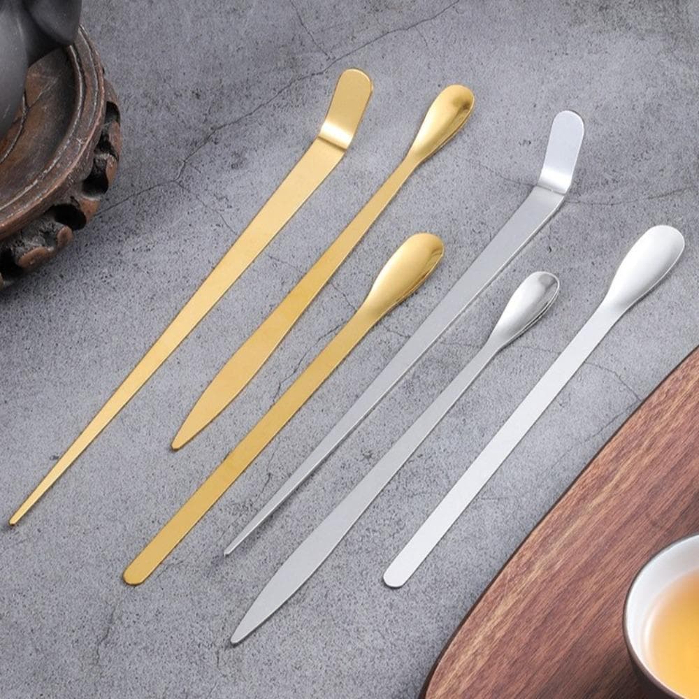 Colher PEONYQ Matcha , Palitos De Chá Japoneses Tradicionais , Cerimônia Com Espátula De Folha De Aço Inoxidável