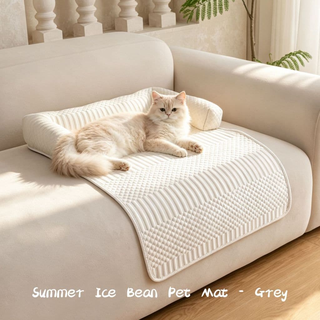 [Novo produto] Canil de seda gelada de verão para gatos, tapete para animais de estimação, sofá antiarranhões, maca para