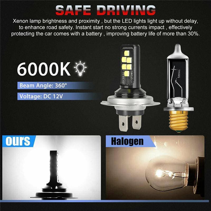 [Dhiint] H4 H7 Kit De Farol LED Para Carro Lâmpadas De Feixe Alto E Baixo Luzes De Iluminação Lâmpada