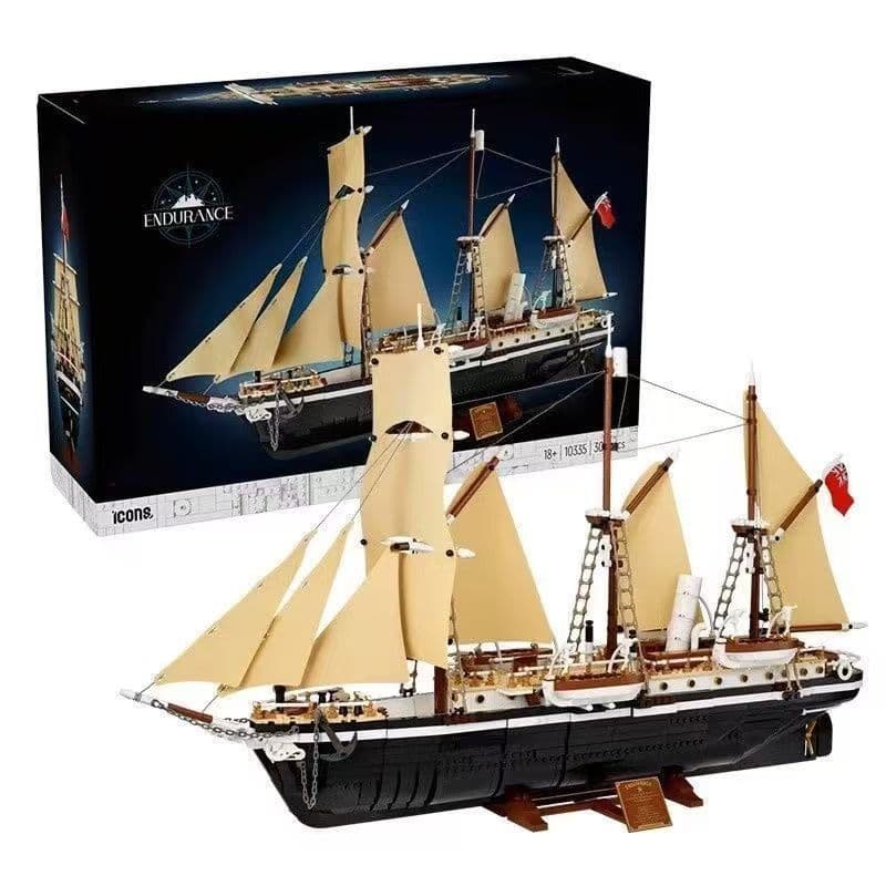 3011 peças o navio de expedição de resistência compatível com Lego ICONS série modelo meninos meninas montado blocos de
