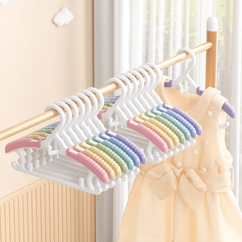 Cabide infantil retrátil antiderrapante cabide suporte para roupas