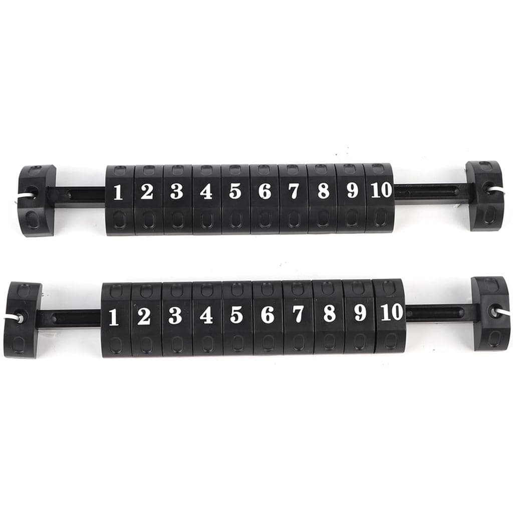 2 peças de contadores de pontos para futebol de mesa, com 10 números, indicadores de pontuação para mesas de futebol pad