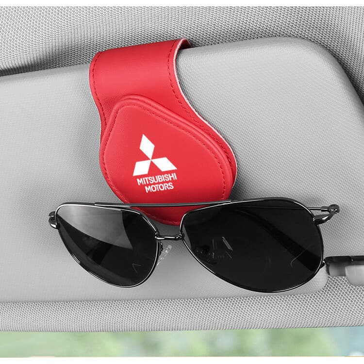 Suporte para Óculos de Sol para Carro, Clipe para Visor Solar, Organizador de Cartões para Mitsubishi Triton, Outlander,