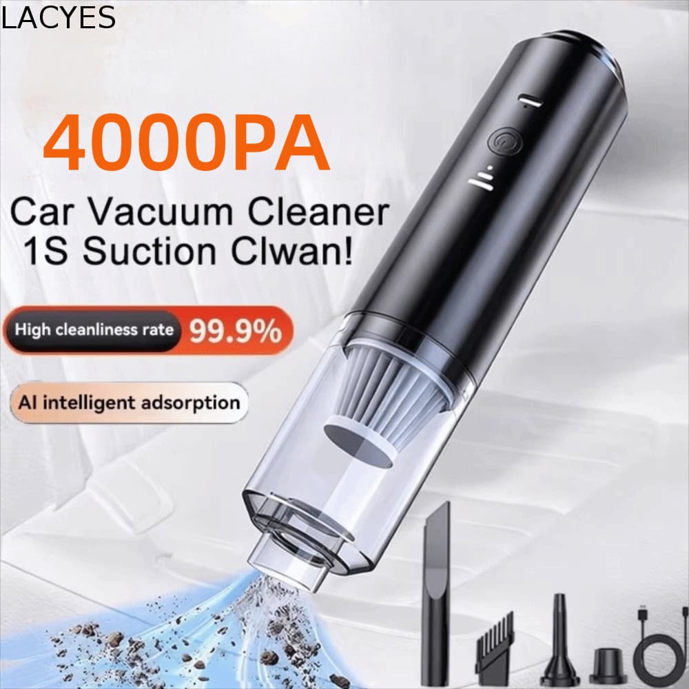 LACYES Aspirador De Pó Para Carro , Conjunto De Coletor De Poeira Com Mini Soprador De Sucção Poderosa , Portátil De Bai