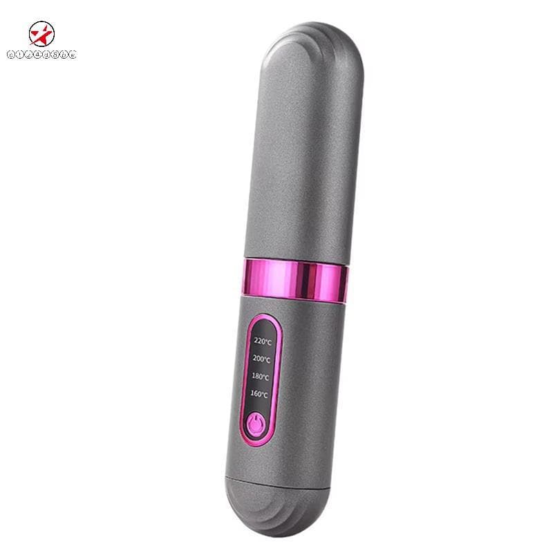 Alisador De Cabelo Escova Iônica Curling Ferro Aquecimento Rápido Temperatura Ajustável Portátil Viagem Beleza Estilo Fe