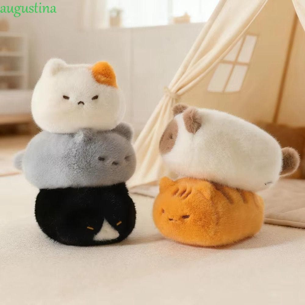 Brinquedo De Pelúcia De Gato De Tambor Redondo AUGUSTINA , Boneca Pequena E Fofa Macia , 13 Cm