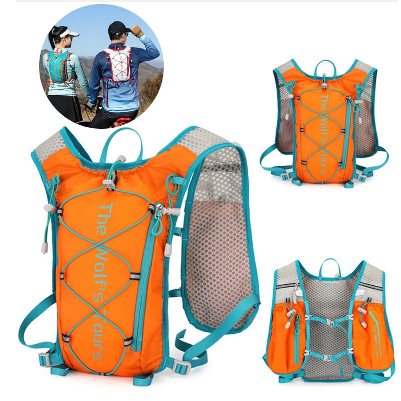 Mochila Colete de Corrida À Prova D'água para Ciclismo Trilha Esporte Ao Ar Livre 20*6*34CM