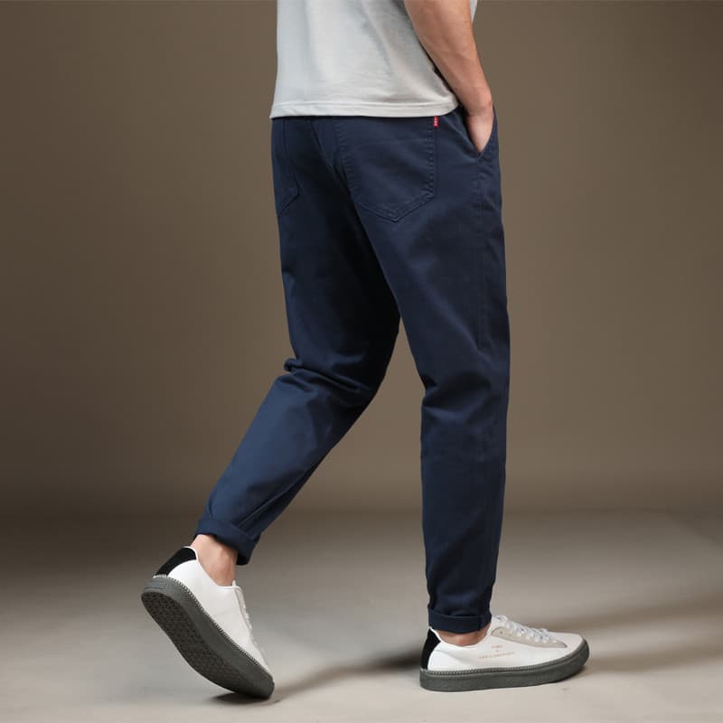 Calças masculinas de verão soltas na moda gordurosa cintura alta calças casuais mais gordura mais calças gordas plus Siz