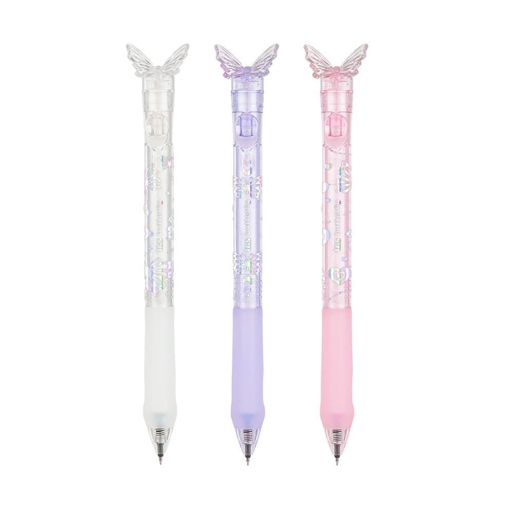 Caneta em Gel 0.5 Butterfly Borboleta Tris