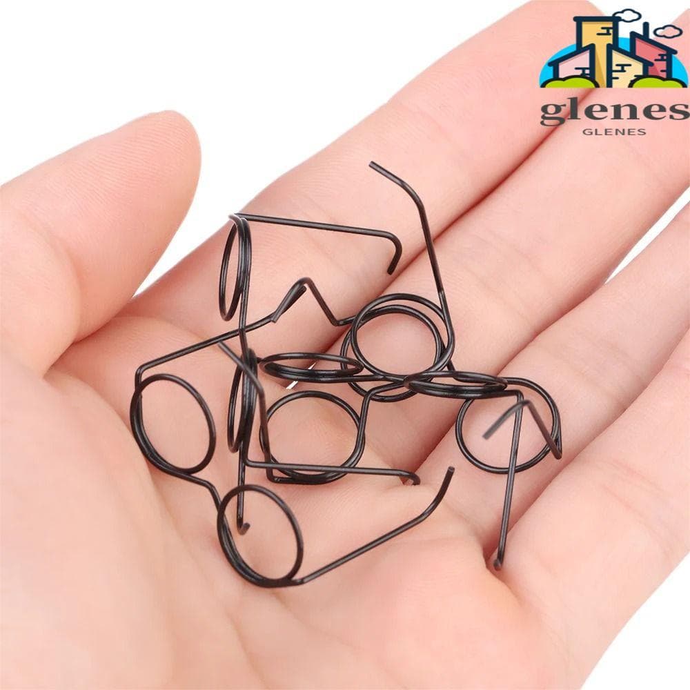 GLENES 5 Peças De Óculos Para Bonecas Em Miniatura , Armação Redonda Preta , Redondos De Metal ,