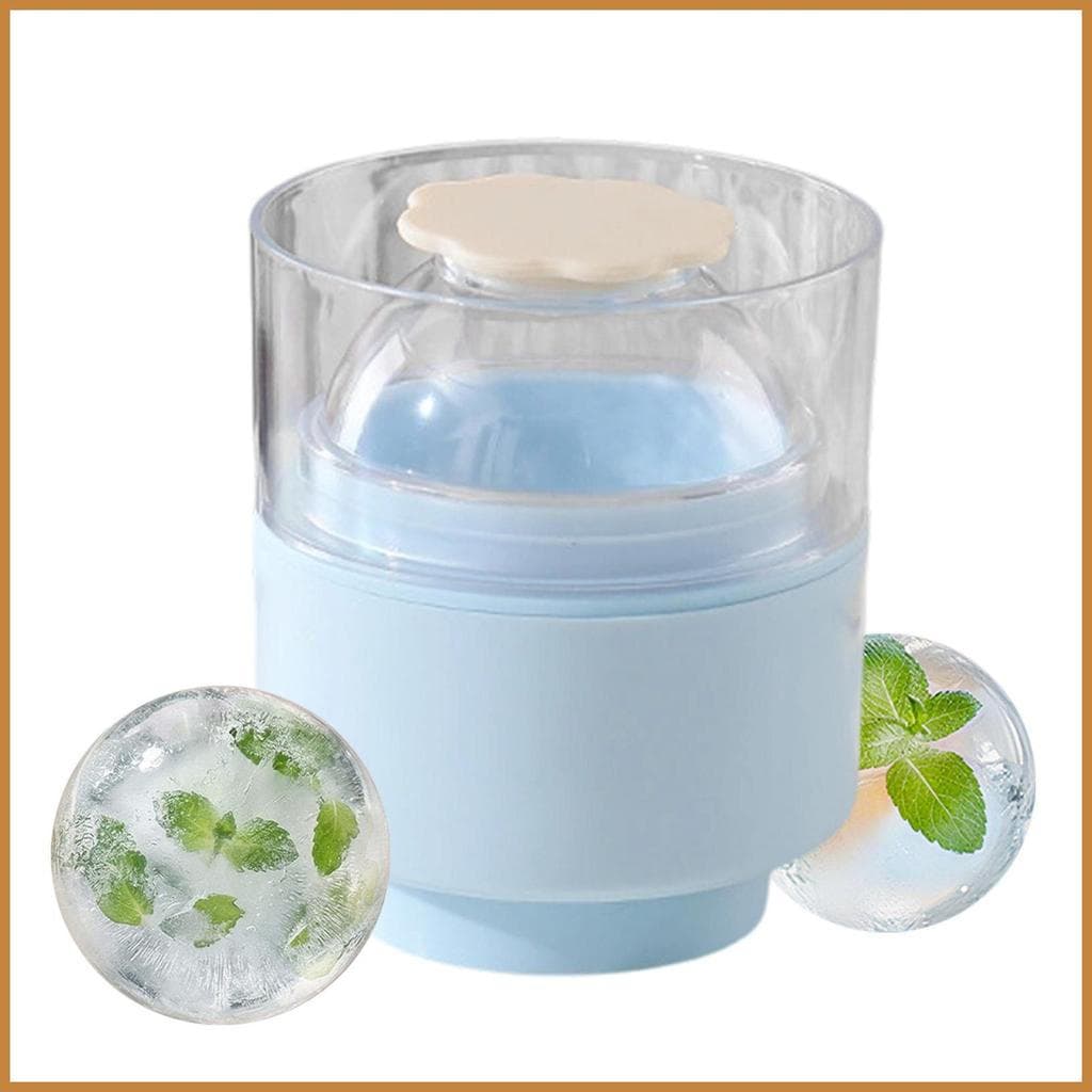 Forma de gelo de silicone tipo prensa, design esférico, adequada para festas, uso diário, piscinas, cozinhas, piquenique