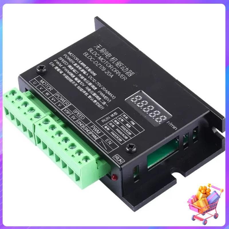 [Bom Negócio] BLDC 3 Fase Brushless Sem Hall Motor Drive Board 12-75V 20A 1500W Placa De Controle Do PWM Governador Com