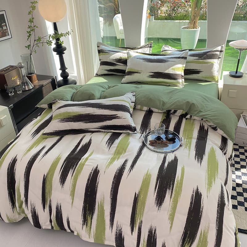 Conjunto de cama de quatro peças lençol colcha capa de três peças conjunto dormitório folha colcha capa de edredão de pe