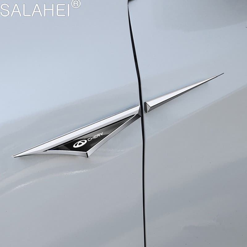 2 Peças de Adesivos Decorativos para Para-lamas para Chery Tiggo 2 3 4 5 6 7 3X 5X Pro T11, Adesivos Decorativos com Log