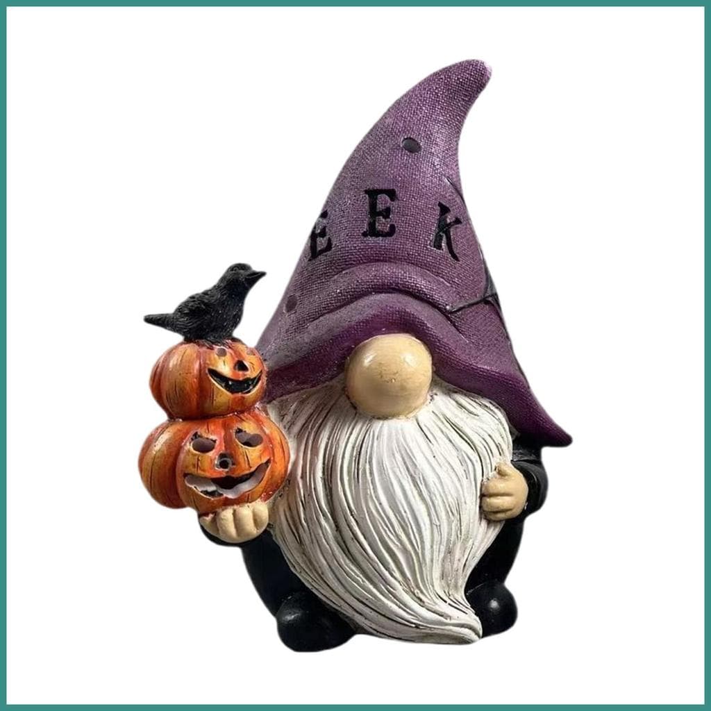 Decorações De Gnome De Halloween , Estatuetas Assustadoras Escultura Em Resina , Gótico , Decoração Interna E Externa Pa