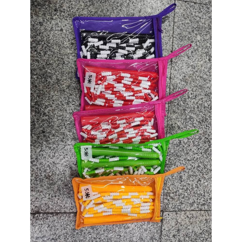 Corda de pular longa multijogador colecionável, seção de bambu, 5m, 7m, 10m, crianças, estudantes, grupo de agitação dup