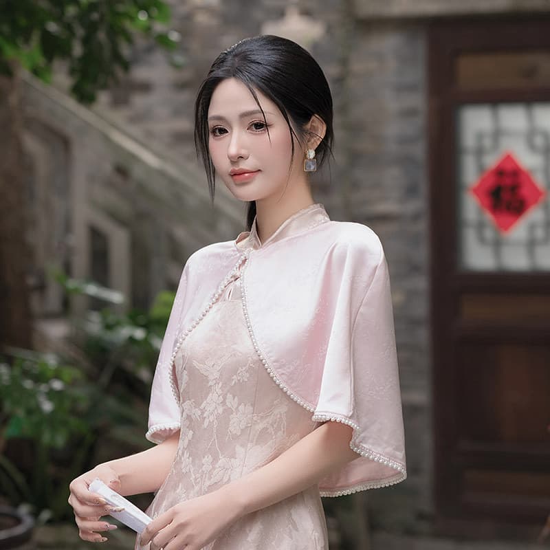 Novo estilo chinês elegante Retro melhorado estilo republicano mais magro olhar All-Match Cardigan Cheongsam fora fino p