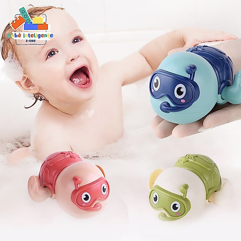 Bebê Tartaruga Brinquedos De Banho Do Banheiro Natação Flutuante Na Corrente De Água Crianças