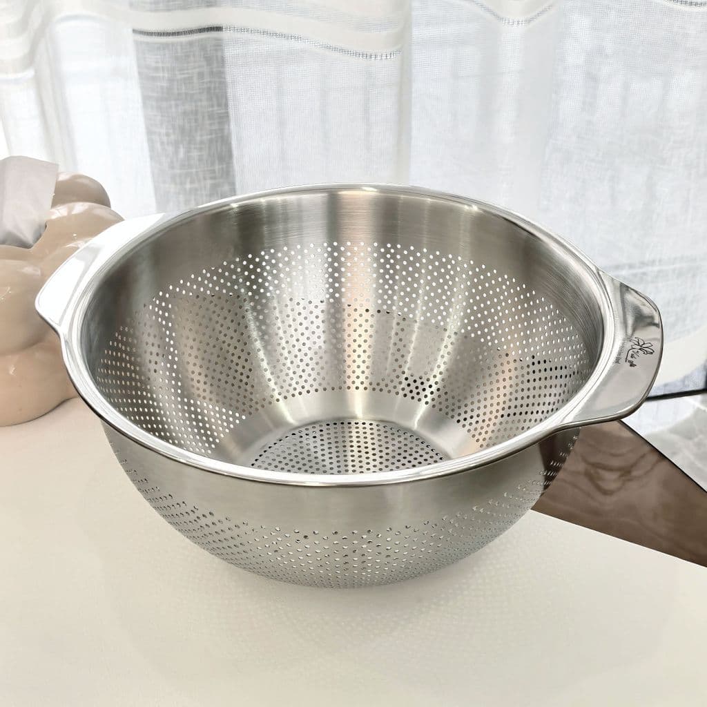 Cesta de drenagem de aço inoxidável 304 Bacia de lavagem de vegetais Cesta de filtro de água Cesta de frutas de cozinha